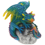 Декоративная статуэтка Дракон Blue Multicolor Dragon Statuette варинант исполнения - 1 | Loft Concept в Орле