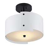 Потолочный светильник круглый светодиодный Semicircular White Panels белый варинант исполнения - 2 | Loft Concept в Орле