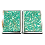 Портсигар с газовой зажигалкой из натурального камня Амазонит Stone Cigarettes Cases варинант исполнения - 9 | Loft Concept в Орле