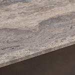 Столик журнальный квадратный  с полкой Sculptural Marble Accent с мрамором  варинант исполнения - 4 | Loft Concept в Орле