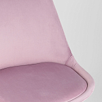 Стул с мягким велюровым сиденьем Arvika Pink варинант исполнения - 7 | Loft Concept в Орле