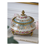 Шкатулка фарфоровая с цветочной росписью Eden Garden варинант исполнения - 5 | Loft Concept в Орле