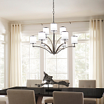 Люстра с белыми стеклянными плафонами в форме цилиндра Feiss варинант исполнения - 7 | Loft Concept в Орле