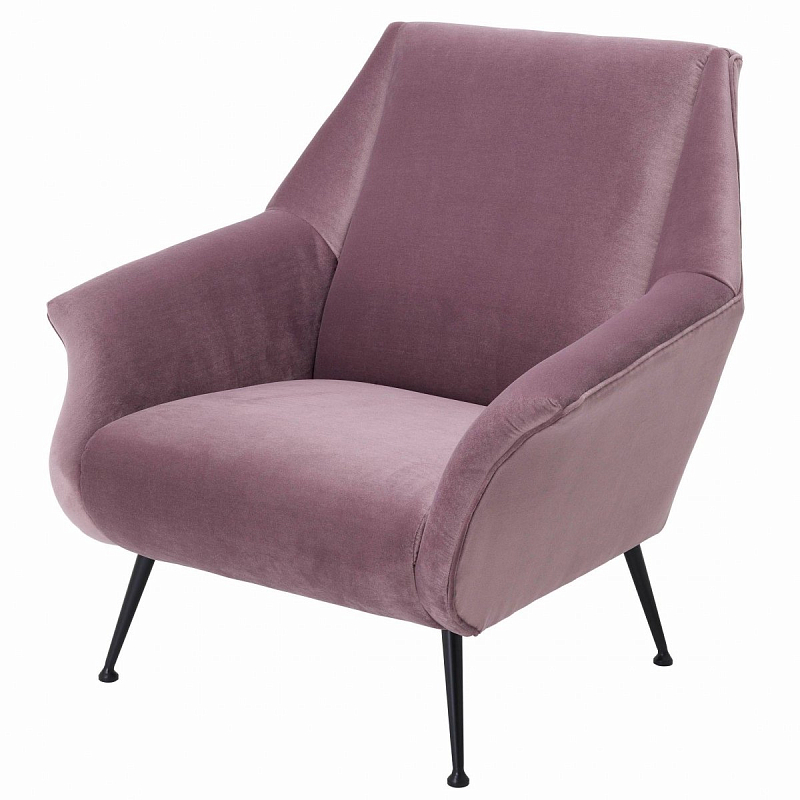 Кресло Eichholtz Chair Trezzo Lilac Сиреневый Черный в Орле | Loft Concept 