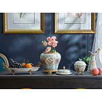 Шкатулка голубого цвета с цветочными орнаментами Blue Garden варинант исполнения - 5 | Loft Concept в Орле