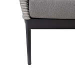 Диван двухместный уличный темно-серый Street Bliss варинант исполнения - 4 | Loft Concept в Орле