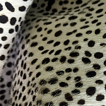 Мебельная ткань Искусственный мех  белый леопард 90 см T5-3 варинант исполнения - 4 | Loft Concept в Орле