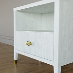 Прикроватная тумбочка с полкой Elsa Dreams White варинант исполнения - 3 | Loft Concept в Орле