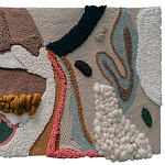 Тканый вручную текстильный гобелен Orchid варинант исполнения - 1 | Loft Concept в Орле