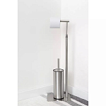 Держатель для туалетной бумаги с ершиком Chrome Bathroom Accessory варинант исполнения - 5 | Loft Concept в Орле