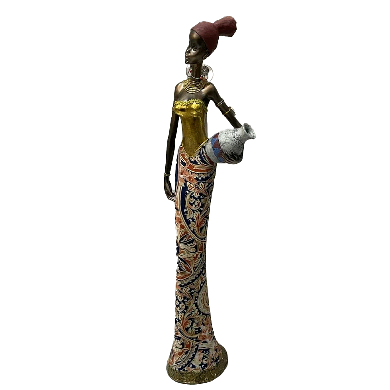 Фигурка негритянка с кувшином Girl with a vessel Мульти Фигурка негритянка с кувшином Girl with a vessel Мульти в Орле | Loft Concept