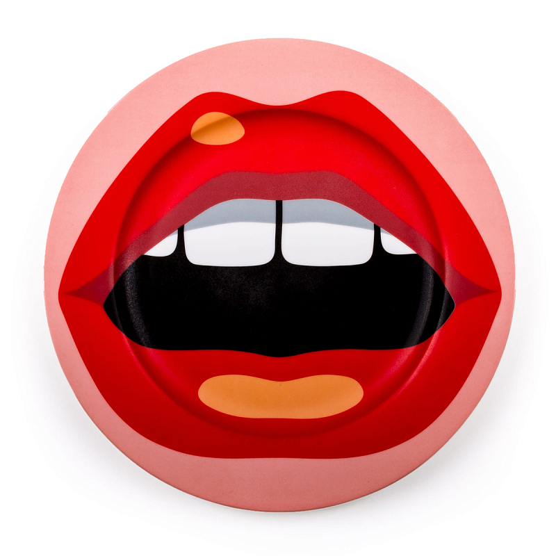 Тарелка Seletti Porcelain Plate Mouth Красный в Орле | Loft Concept 