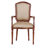 Стул с подлокотниками из натурального бука бежевый Solid Luxury варинант исполнения - 1 | Loft Concept в Орле