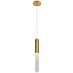 Подвесной светильник латунь Dew Drops Tube Brass Hanging Lamp варинант исполнения - 2 | Loft Concept в Орле