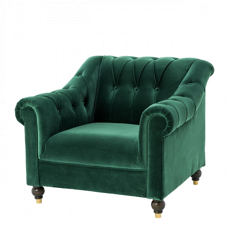 Кресло Eichholtz Chair Brian Зеленый Коричневый Кресло Eichholtz Chair Brian Зеленый Коричневый в Орле | Loft Concept