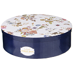 Чайный набор из фарфора темно-синий с рисунком цветов на 6 персон 12 предметов 280 мл Garden Whisper Porcelain Set  варинант исполнения - 6 | Loft Concept в Орле