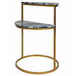 Кофейный столик с подстольем из металла Halves варинант исполнения - 1 | Loft Concept в Орле