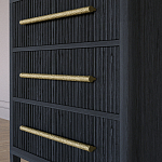 Комод Primo с 3 выдвижными ящиками Черный дуб варинант исполнения - 3 | Loft Concept в Орле