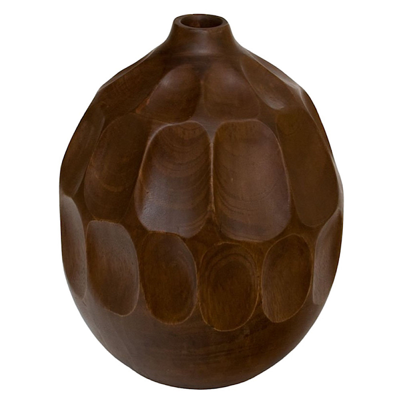 Ваза деревянная Brown Vase of Thailand 1 Коричневый в Орле | Loft Concept 