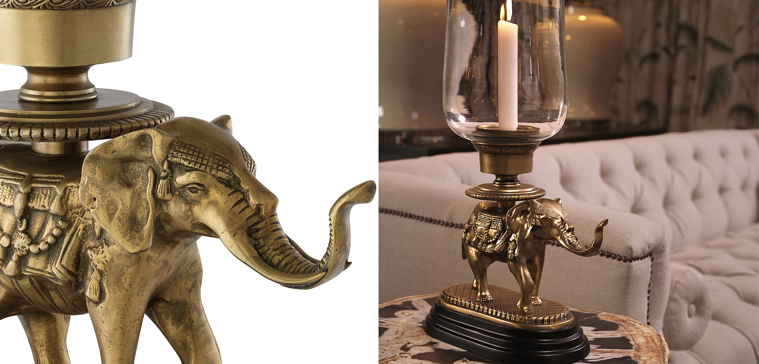 Подсвечник Eichholtz Hurricane Elephant Подсвечник Eichholtz Hurricane Elephant - Loft-Concept в Орле