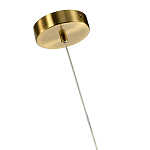 Подвесной светильник светодиодный с белым плафоном в виде цветка из фарфора и стали Flower Light Gold варинант исполнения - 2 | Loft Concept в Орле