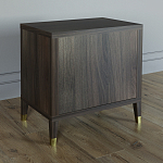 Тумба прикроватная с двумя ящиками Elsa Dreams Walnut варинант исполнения - 4 | Loft Concept в Орле