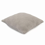 Подушка из хлопка рельефной вязки серого цвета Eden Line варинант исполнения - 1 | Loft Concept в Орле
