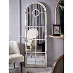 Зеркало-окно с арочным силуэтом в венецианском стиле Venetian White Mirror варинант исполнения - 4 | Loft Concept в Орле
