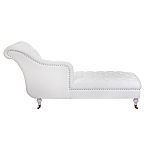 Кушетка белая с мягкой обивкой из велюра Michael Couch варинант исполнения - 2 | Loft Concept в Орле