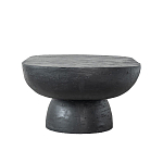 Столик кофейный черного цвета с овальной столешницей и круглым основанием Black Dalmen Table варинант исполнения - 6 | Loft Concept в Орле