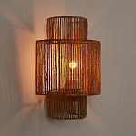 Бра с плетенным из джута плафоном Jutti H30 см варинант исполнения - 2 | Loft Concept в Орле