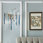 Бра с ветвистым каркасом из металла и подвесками из стекла Droplet Chandelier варинант исполнения - 2 | Loft Concept в Орле