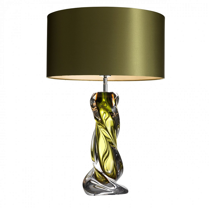 Настольная лампа Eichholtz Table Lamp Carnegie Зеленый смок Зеленый Настольная лампа Eichholtz Table Lamp Carnegie Зеленый смок Зеленый в Орле | Loft Concept