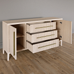 Буфет Primo с тремя ящиками и двумя фасадами Светлый дуб варинант исполнения - 3 | Loft Concept в Орле