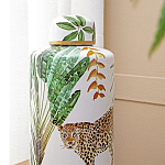 Ваза фарфоровая с ручной росписью Leopard Collection  варинант исполнения - 5 | Loft Concept в Орле