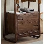 Вешалка деревянная с 2- мя ящиками Moon Walnut Furniture варинант исполнения - 7 | Loft Concept в Орле