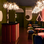 Обои ручная роспись Chez Nina by India Mahdavi Standard colourway on Perfect Green slub silk варинант исполнения - 1 | Loft Concept в Орле