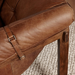 Двухместный диван Duncan винтажная коричневая кожа варинант исполнения - 6 | Loft Concept в Орле