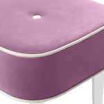 Квадратный мягкий пуф на белых ножках Winton Pouf Square варинант исполнения - 6 | Loft Concept в Орле