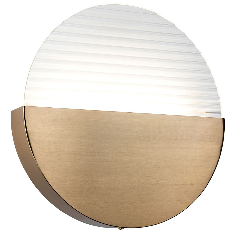 Бра в форме диска Leone Round Wall Lamp Brass Прозрачный Латунь Бра в форме диска Leone Round Wall Lamp Brass Прозрачный Латунь в Орле | Loft Concept
