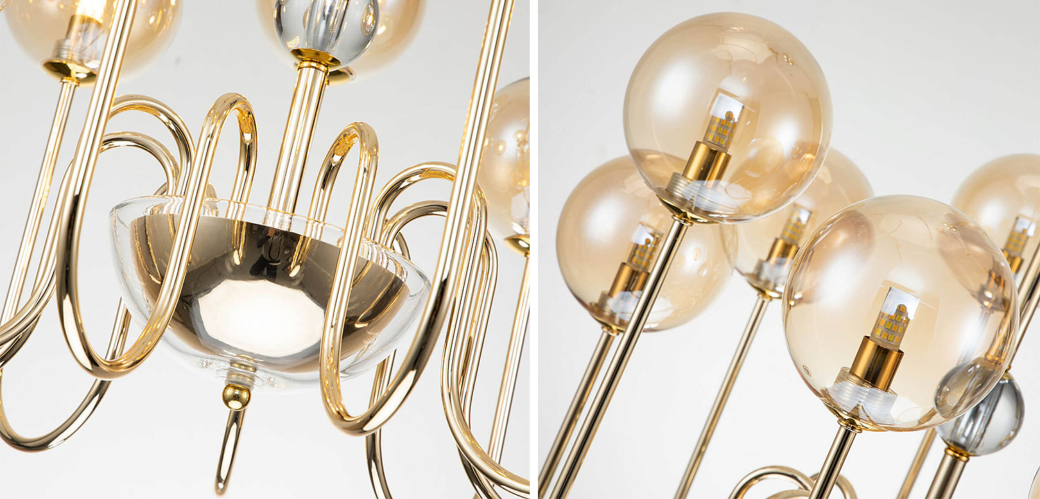 Люстра Sheiry Glass Ball Chandelier 9 Люстра Sheiry Glass Ball Chandelier 9 - Loft-Concept в Орле
