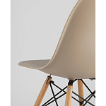 Пластиковый стул на ножках из массива бука Eames Beige варинант исполнения - 3 | Loft Concept в Орле