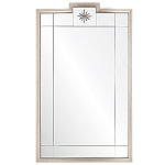 Зеркало в  серебряной раме с узорчатым геометрическим орнаментом Repulse варинант исполнения - 1 | Loft Concept в Орле