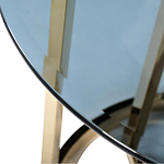 Столик журнальный золотой с темным стеклом Tastiness варинант исполнения - 1 | Loft Concept в Орле