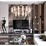 Люстра двухъярусная круглая с текстурными цилиндрическими плафонами Glimpse варинант исполнения - 10 | Loft Concept в Орле