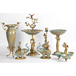 Фарфоровая чаша Фонтан птиц Verena варинант исполнения - 2 | Loft Concept в Орле