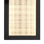 Светодиодное прямоугольное бра из металла черного цвета Lattice Lux варинант исполнения - 8 | Loft Concept в Орле