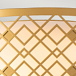 Потолочный светильник золотого цвета с каркасом в виде геометрических ромбов Elstead Lighting варинант исполнения - 5 | Loft Concept в Орле