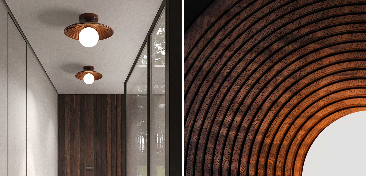 Потолочный светильник Ogata Wooden Light Потолочный светильник Ogata Wooden Light - Loft-Concept в Орле