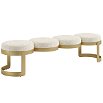 Дизайнерская Банкетка Leola латунь  варинант исполнения - 1 | Loft Concept в Орле